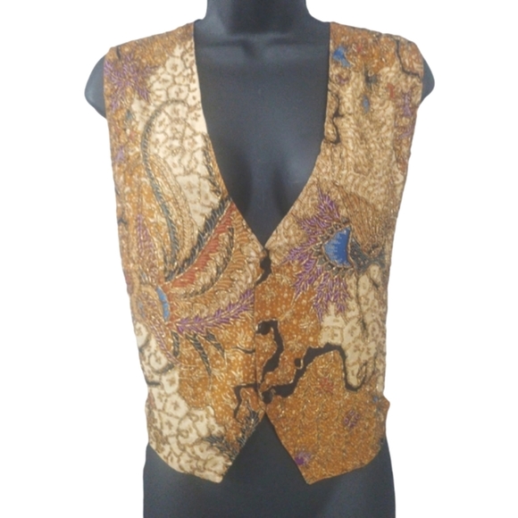 Kenar Jackets & Blazers - Vtg Kenar Beaded Vest